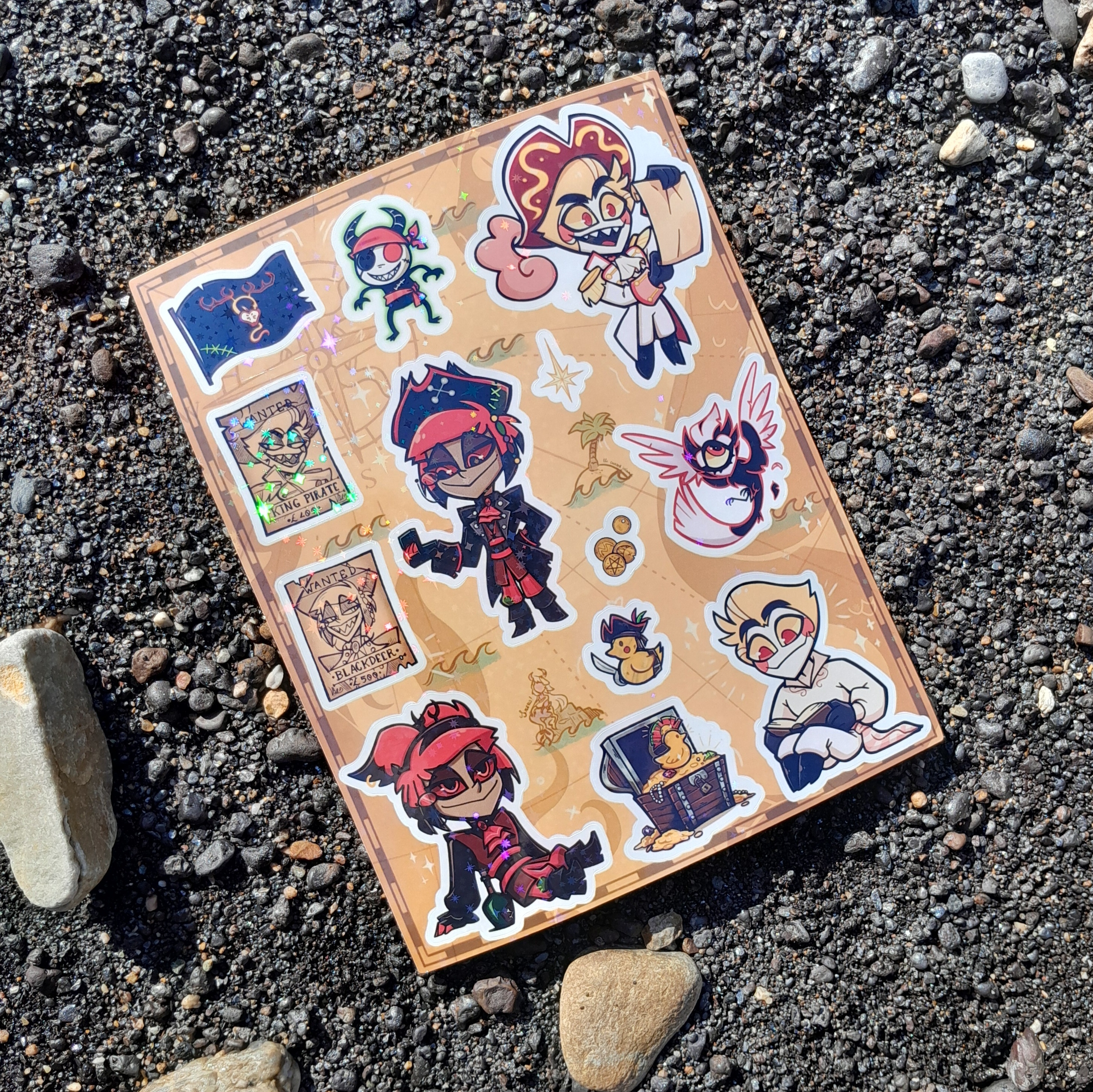 Pirate RadioApple sticker sheet