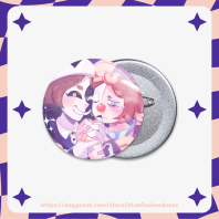 Tragodia & Komodia - Button Pin