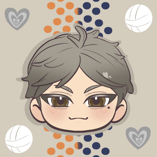 [Haikyuu!!] Koshi Sugawara Keychain