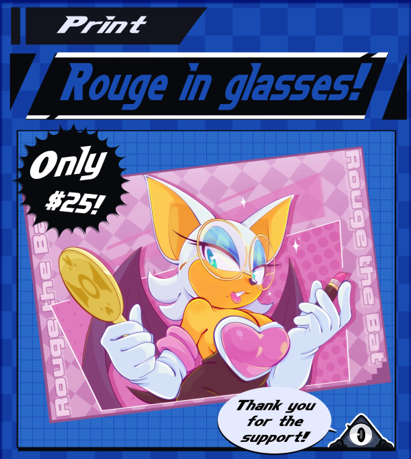 Rouge in glasses!