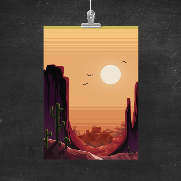 Wild West - A5 Poster
