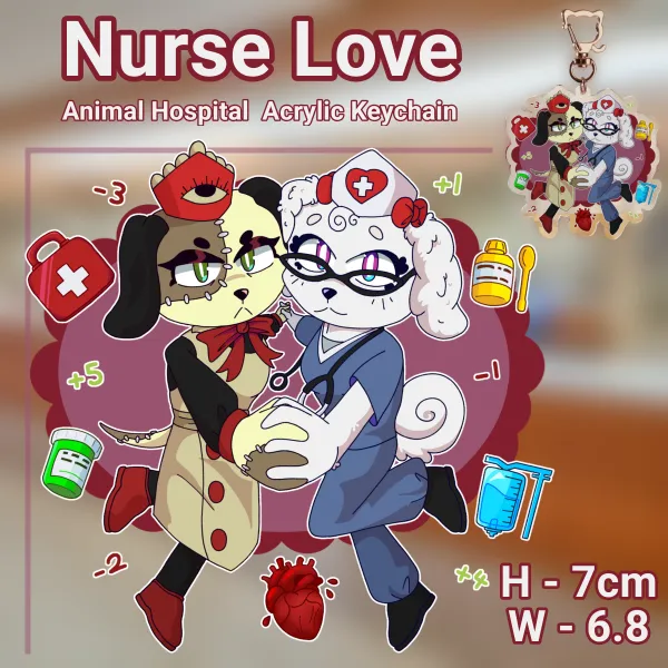 Nurse Love - Animal Hospital Keychain