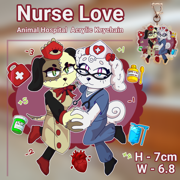 Nurse Love - Animal Hospital Keychain