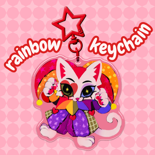 Rainbow Acrylic Keychain
