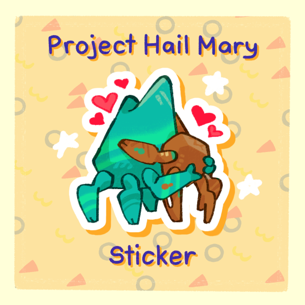 Project Hail Mary - Rocky and Adrian Hugging Sticker