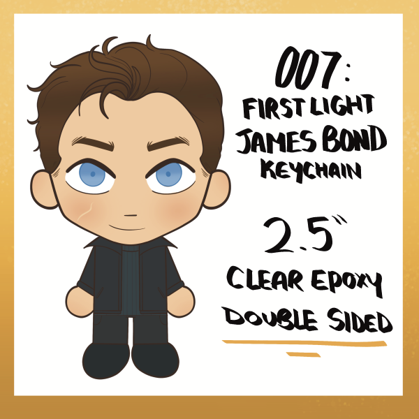 007: First Light James Bond Keychain