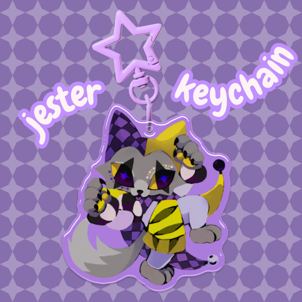 Jester Acrylic Keychain