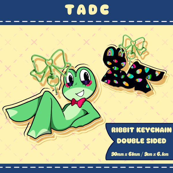 Ribbit Keychain │ Double Sided