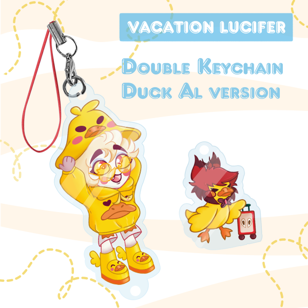 Vacation Lu and Bellhop Keychain