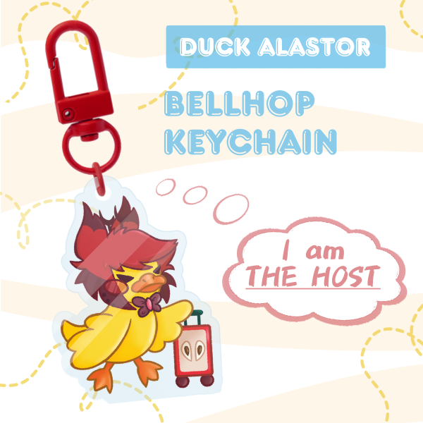 Bellhop Alastor (duck) Keychain