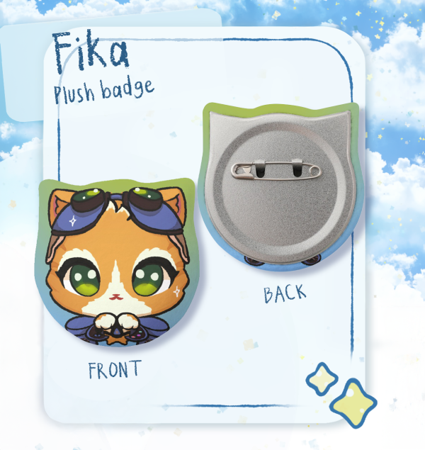 Jetpack cat (Fika) Overwatch Cat Plush Badge