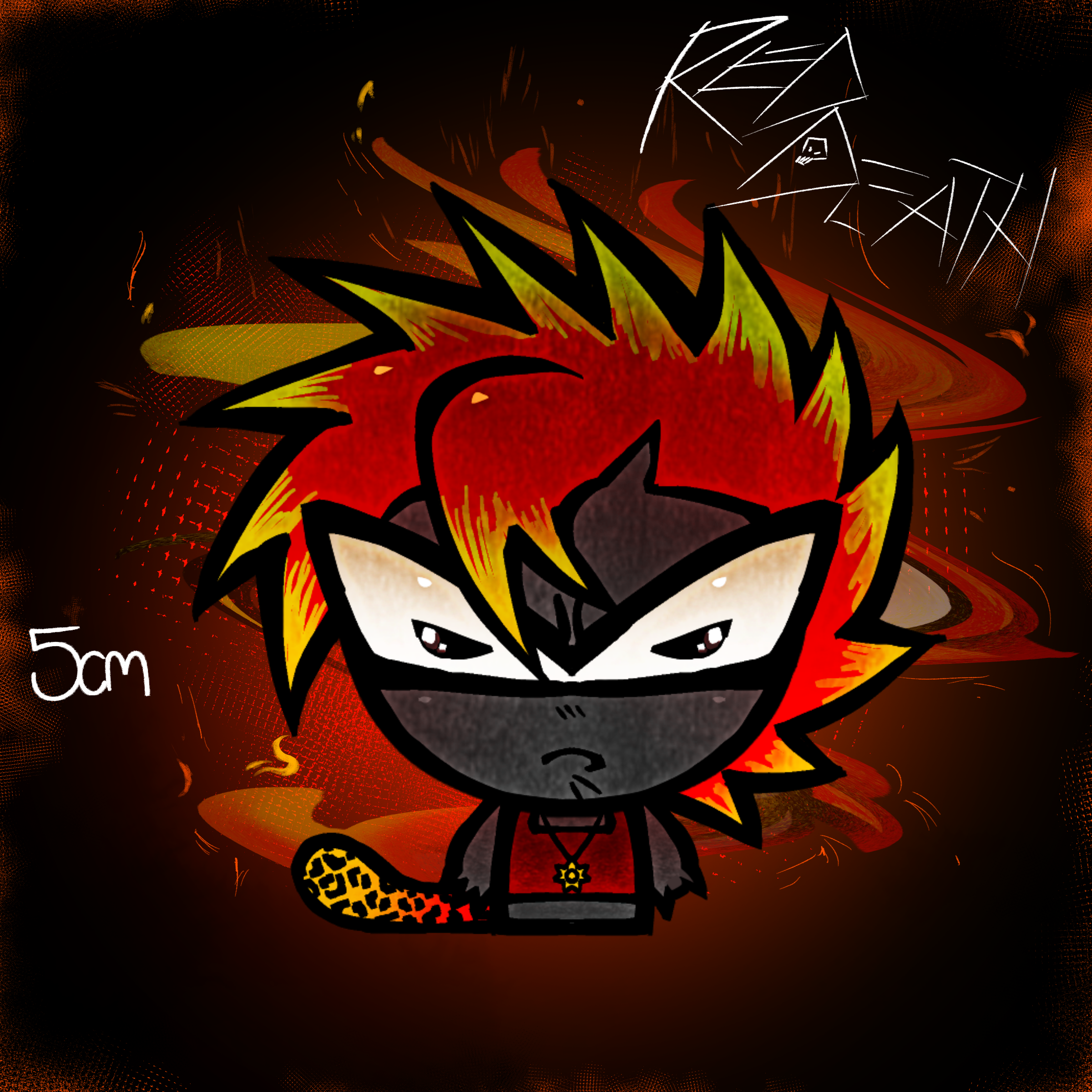Little Red Death Acrylic Keychain [One Night Club]