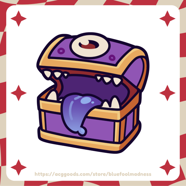 Cute Mimic D&D - Sticker