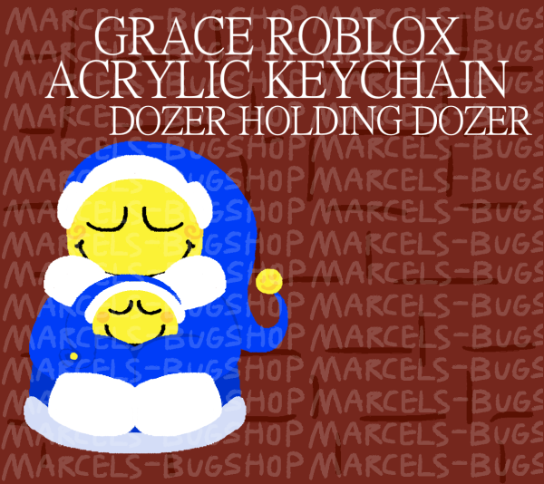 Dozer Holding Dozer Grace Acrylic Keychain
