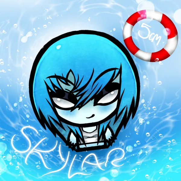 Little Skylar Acrylic Keychain [One Night Club]