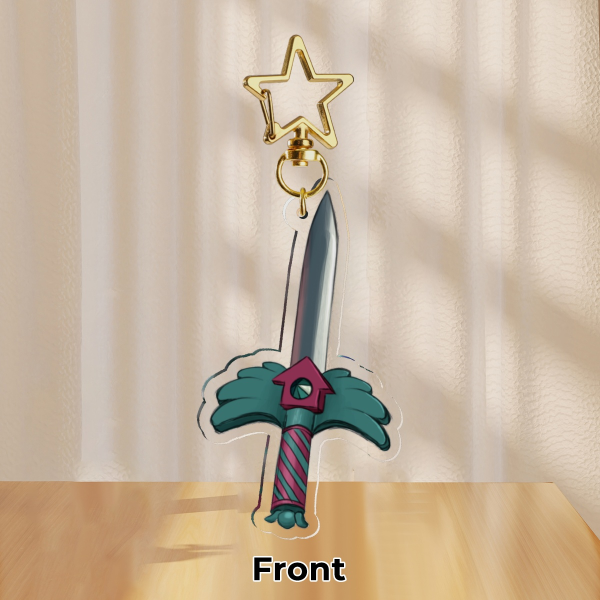 Squid Game Knife Clear Acrylic Keychains