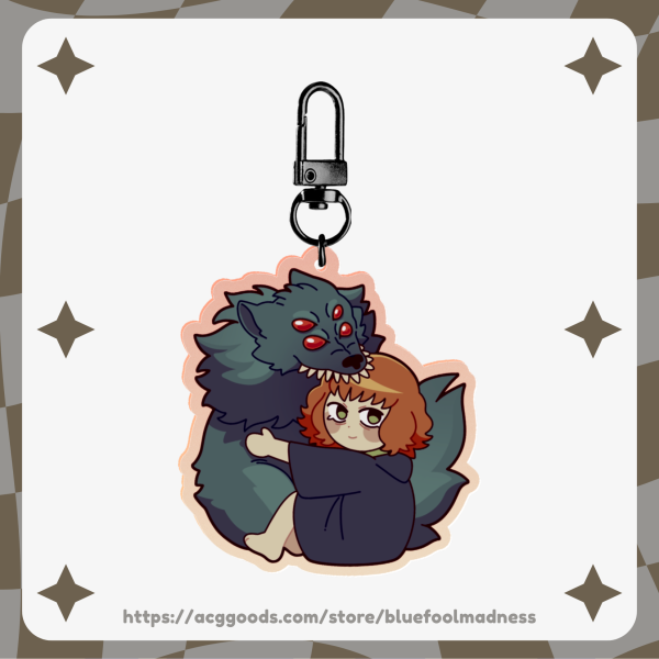 Girl and Moonless [FEAR AND HUNGER] - Acrylic Keychain