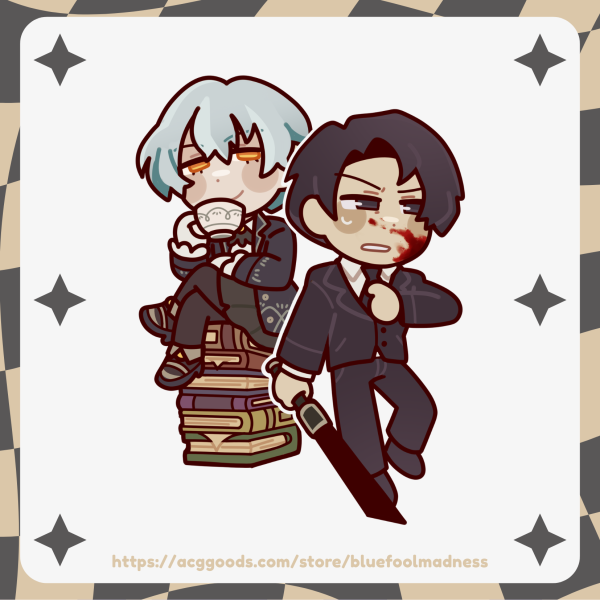 Angela and Roland [LIBRARY OF RUINA] - Sticker