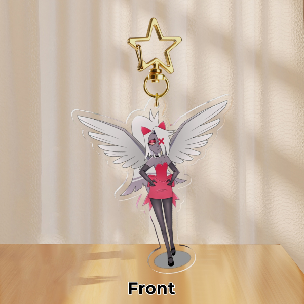 Stylish Vaggi Hazbin Hotel Clear Acrylic Keychains