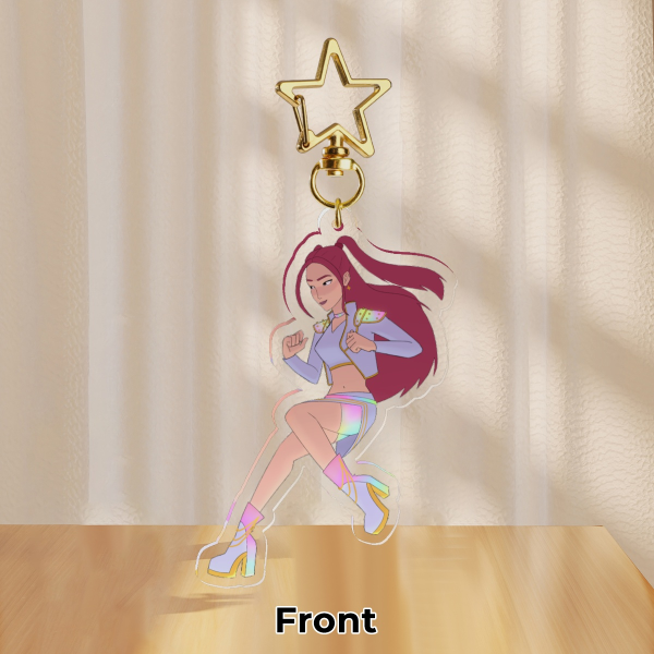 Mira Kpop Demon Hunters Clear Acrylic Keychains