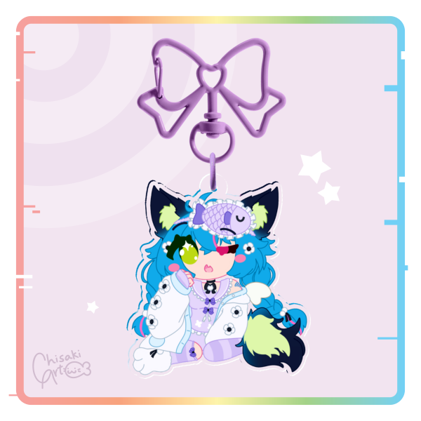 Chiaki Katsumi Sleepy Outfit Keychain