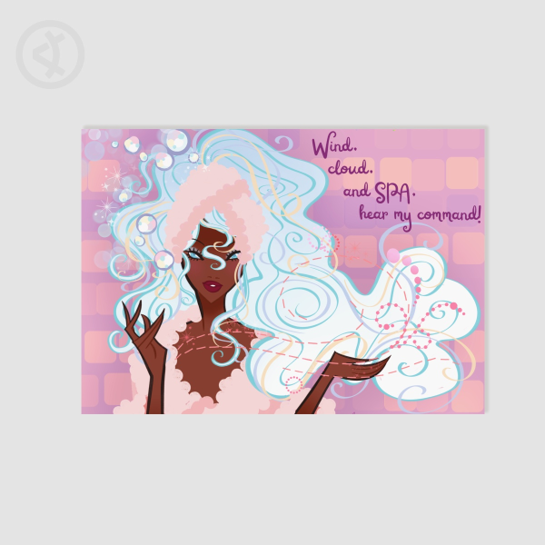 Wind, Cloud, and Spa Poster Print