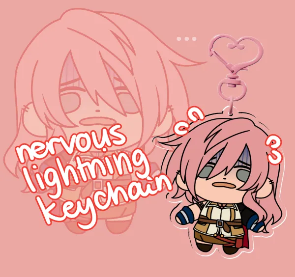 [Final Fantasy XIII] nervous lightning - Clear Acrylic Keychain