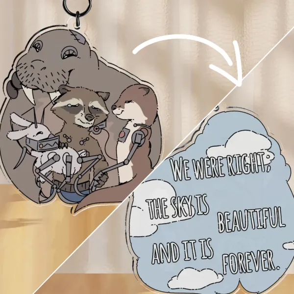 Rocket and Friends Sky charm