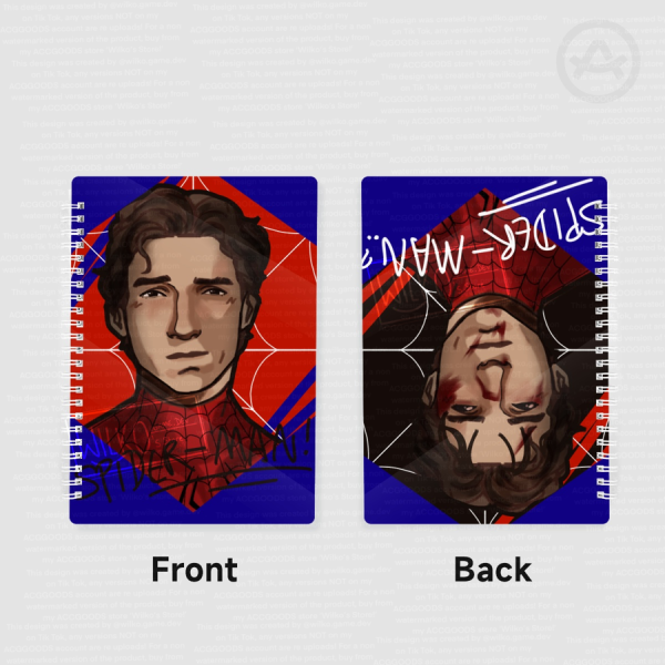 Spider-Man/ MAN SPIDER (itsy bitsy) Fanart (Spider-Man Brand New Day) PVC Double-side Spiral Notebook