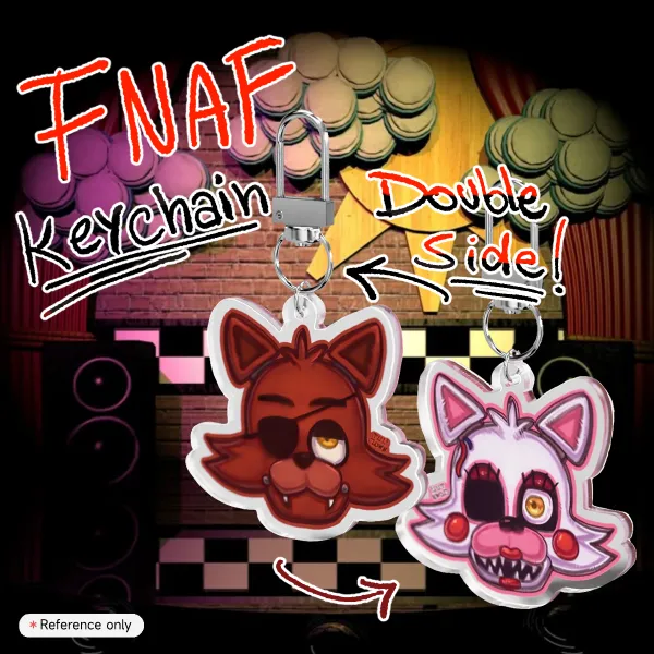 Foxy/Mangle - Double side keychain