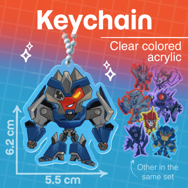 Breakdown Colored Edge Acrylic Keychains