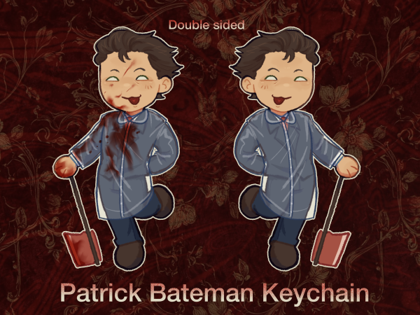 Patrick Bateman double sided Keychain