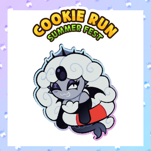 Black Pearl Cookie Floatie Pin (Acrylic)