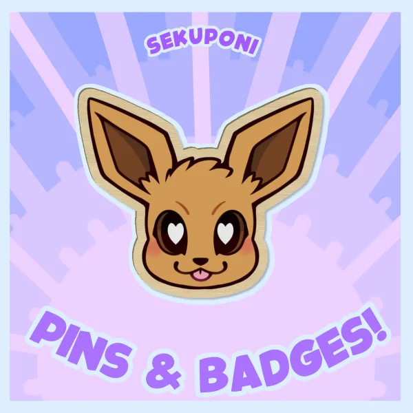 Endless Potential Fox Wood Pin