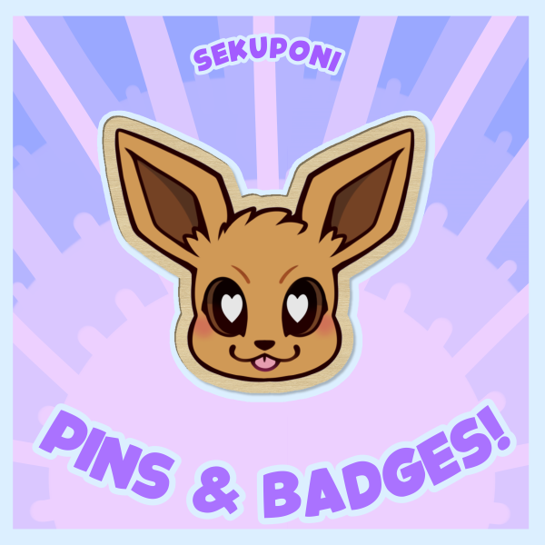 Eevee Wood Pin
