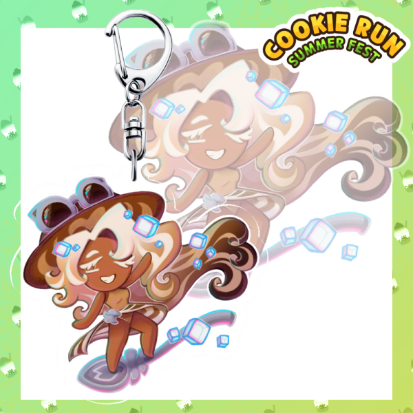 Iced Latte Cookie Keychain