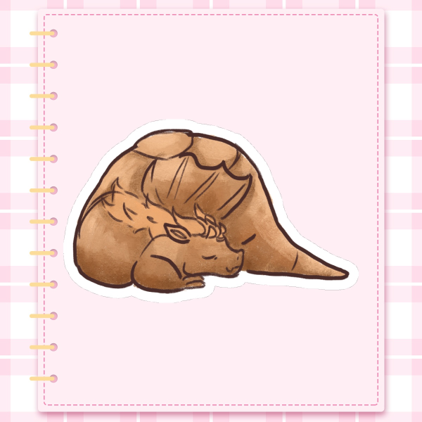 croissant dragon | Sticker