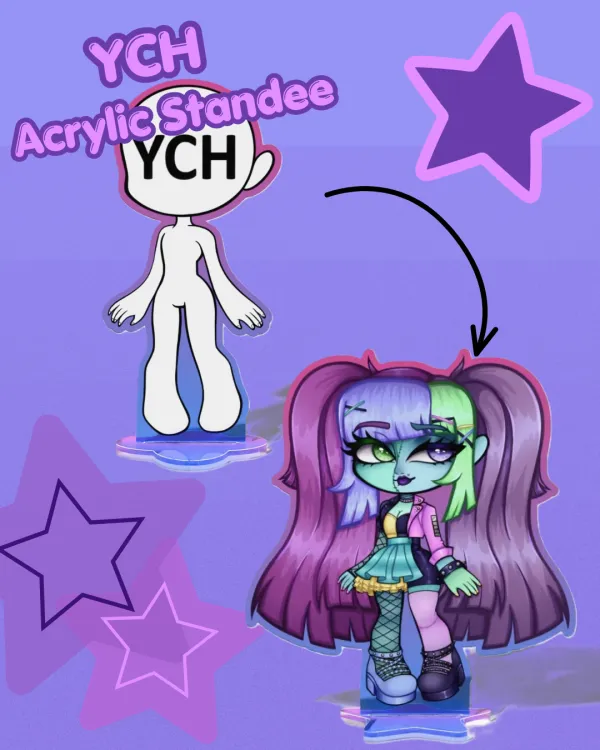 YCH Acrylic Rainbow Standee