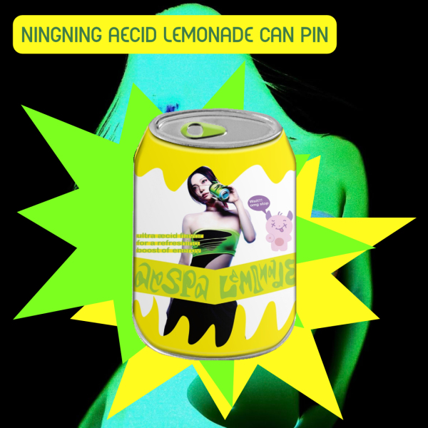 ningning æcid lemonade can badge