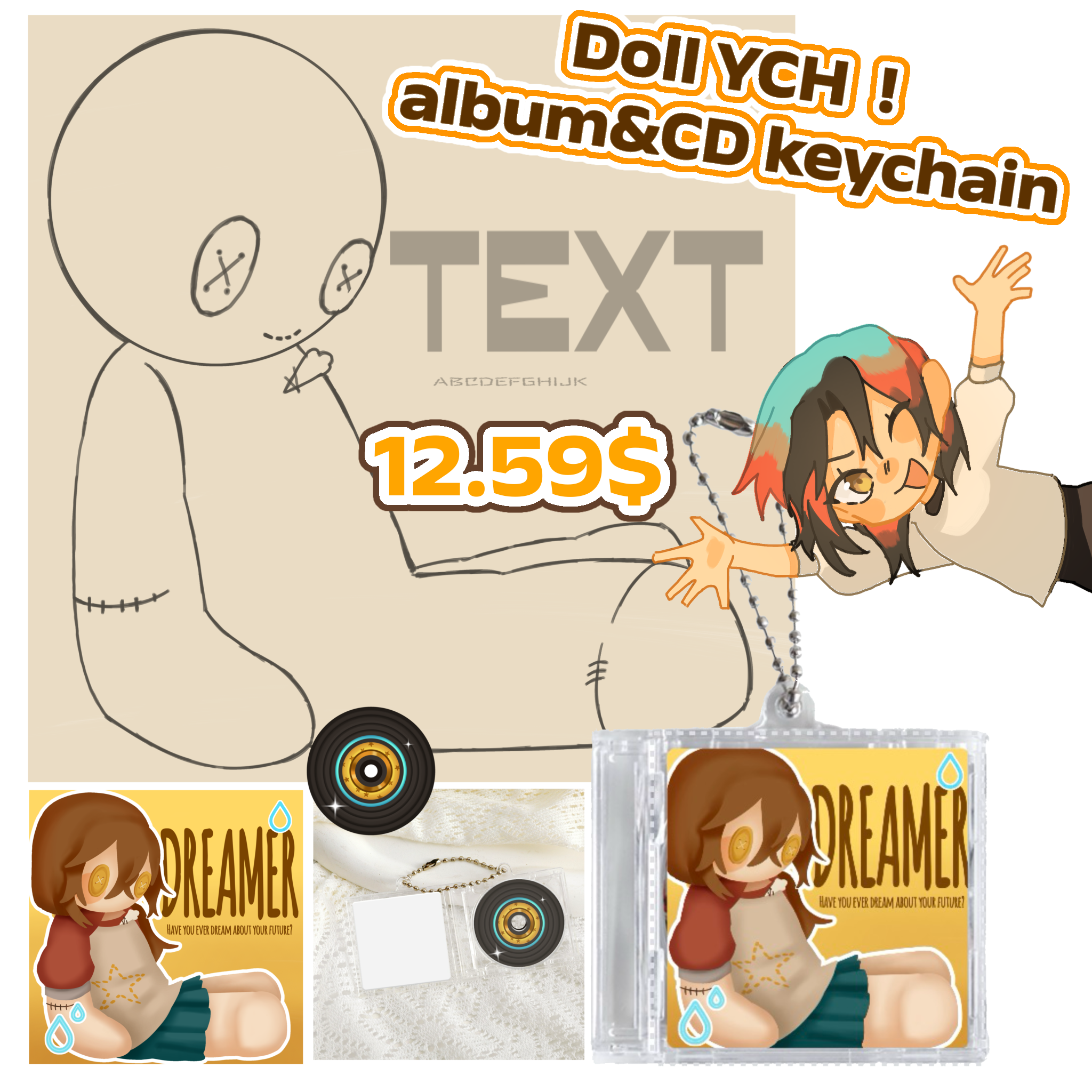 YCH Albums CD keychain!