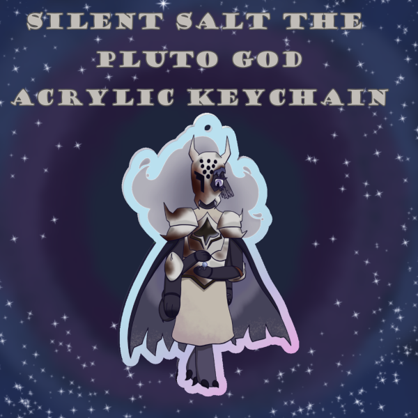 Silent Salt the Pluto God Acrylic Keychain