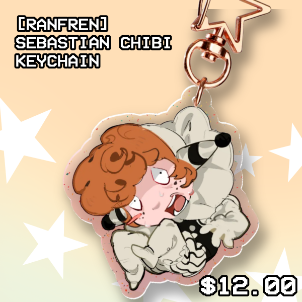 [RANFREN] Sebastian Chibi Glitter Keychain