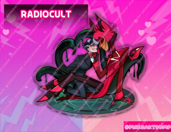 Radiostatic Vincent X Alastor Standee