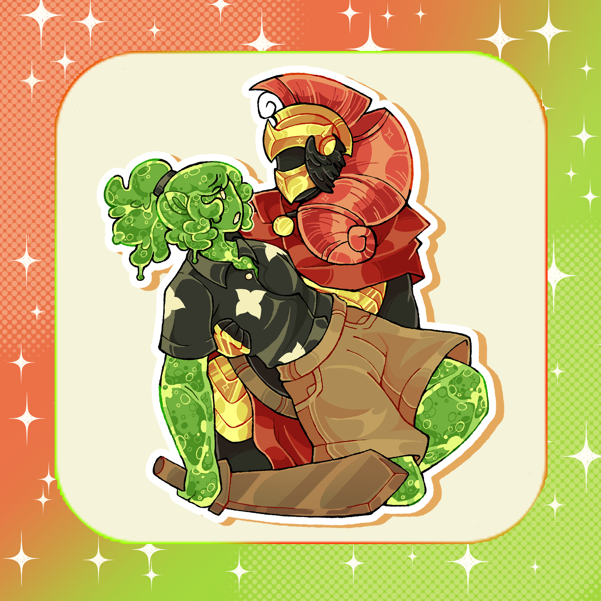 Slimeknight Sticker // SFAWTDE