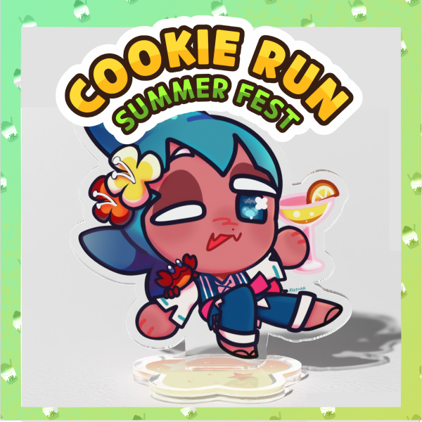 Sorbet Shark Cookie Clear Acrylic Standee