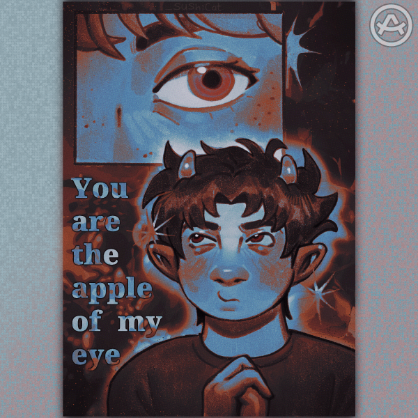 Apple of my eye print A4