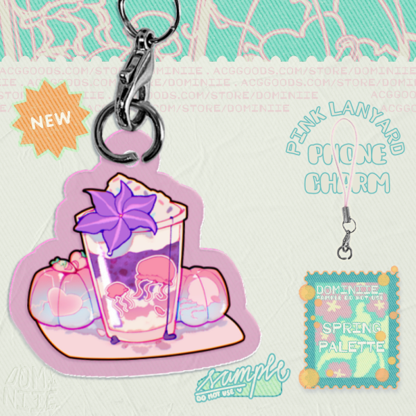 Mizi Drink 𐃯 3cm Phone Charm