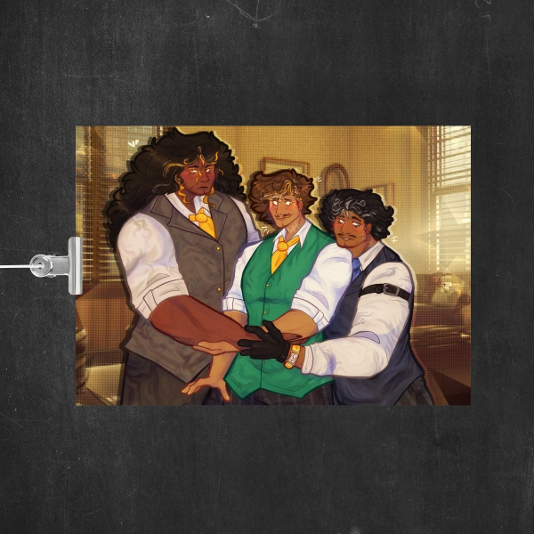 John + Noel + Arthur Print