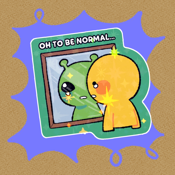 Oh To Be Normal Sticker