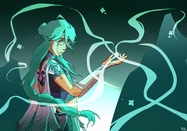 Genshin Impact Baizhu Print